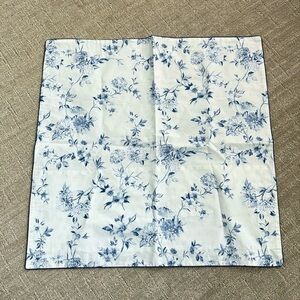 NEW Anne de Solene Paris Malacca Bleu 100% Organic Cotton Euro Pillow Sham 25"